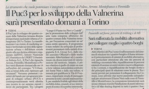 Corriere dell’Umbria 7 Novembre 2013