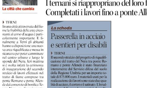 Corriere dell’Umbria 27 Ottobre 2012